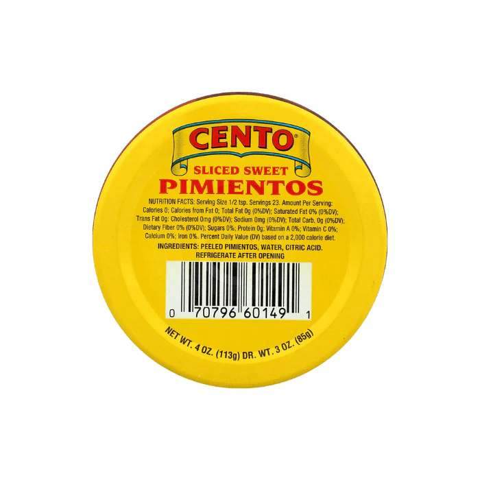 Cento Sliced Sweet Pimientos, 4 oz - Image 3