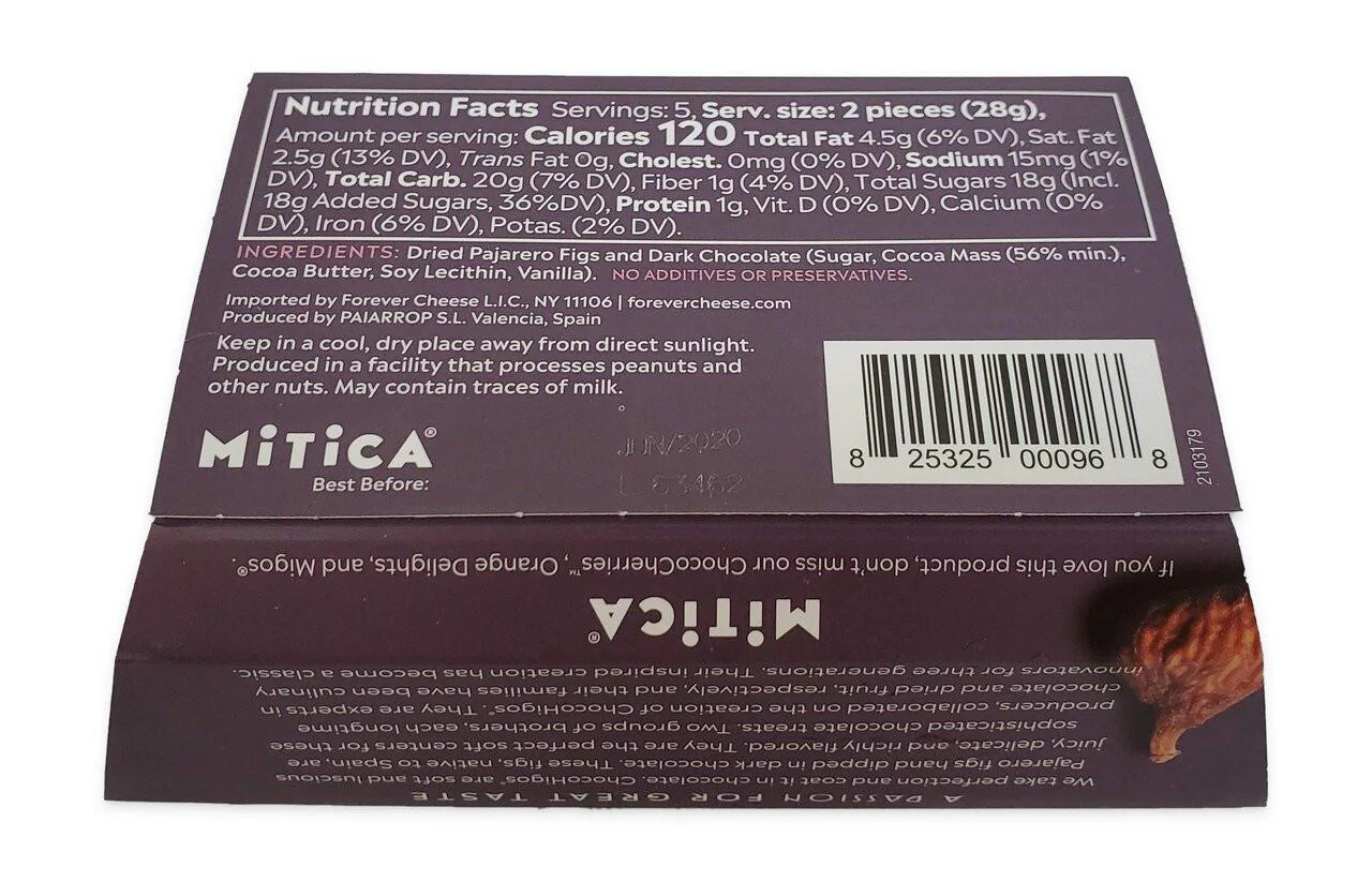 Mitica Chocohigos Hand-Dipped Dark Chocolate Figs - 4.9oz - Image 4