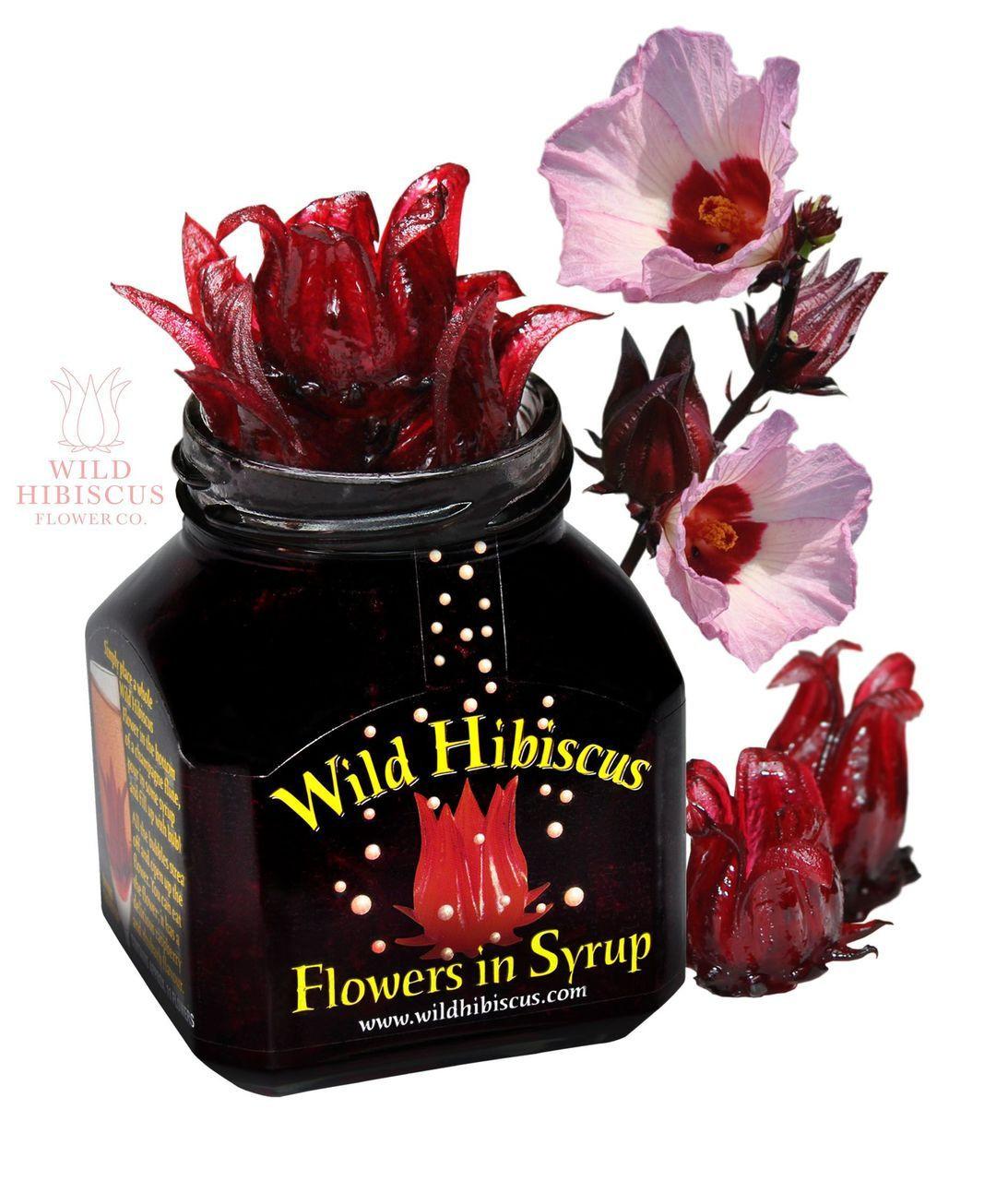 Wild Hibiscus Flowers in Syrup (11 Flowers), 8.8 oz - Image 3